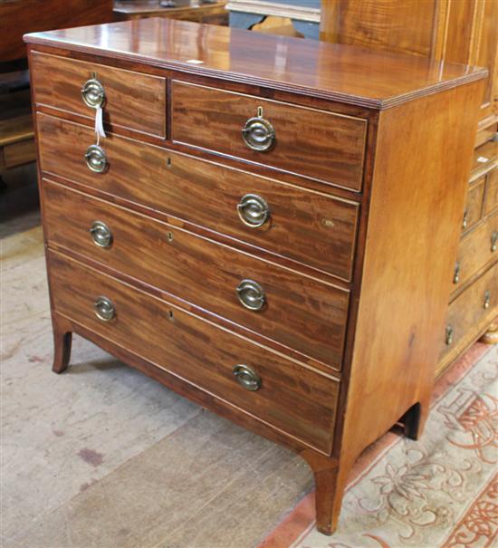 Regency mahogany chest of drawers